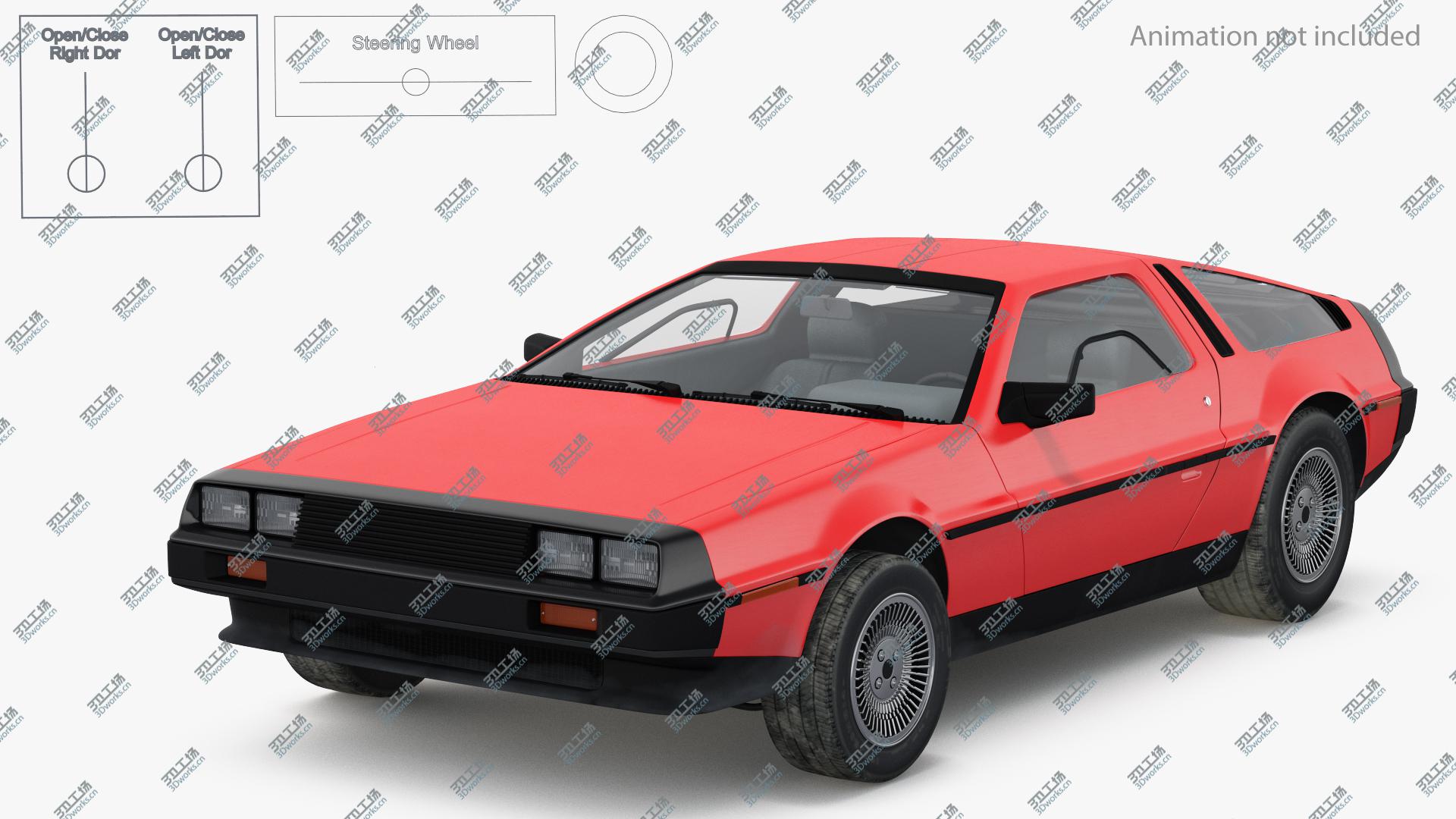 images/goods_img/202104093/3D model 80s Sport Car DeLorean Rigged/2.jpg